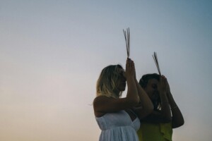 two women praying